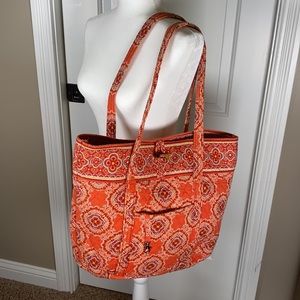 Vera Bradley Orange floral tote bag